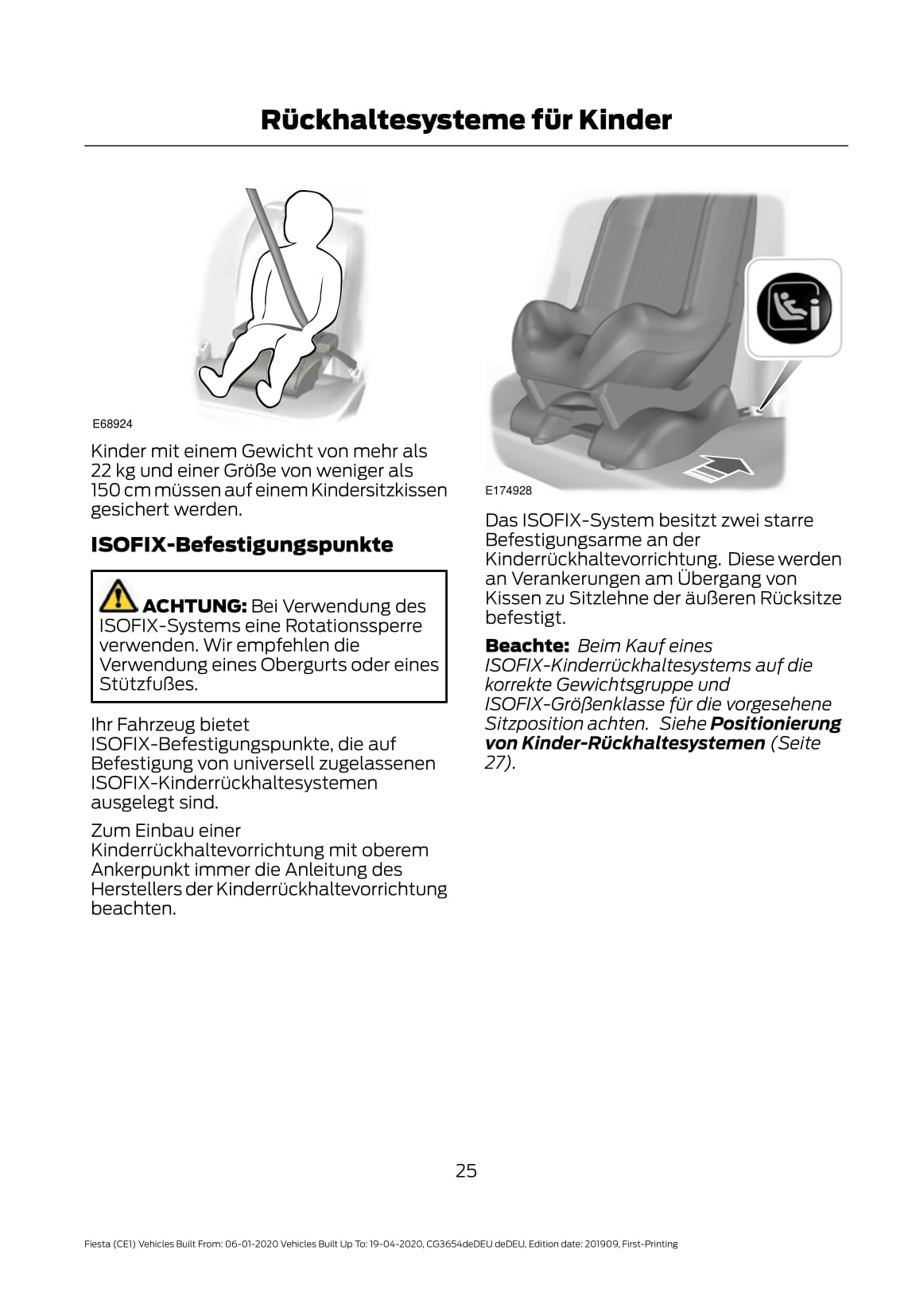 2020 Ford Fiesta Owner's Manual | German