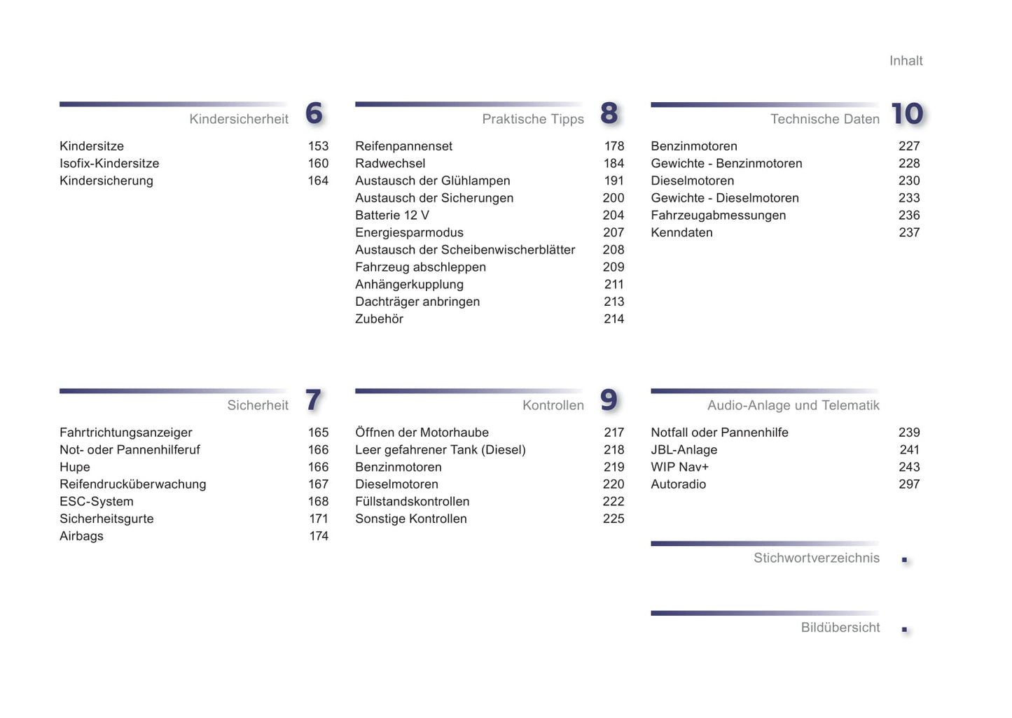 2012-2014 Peugeot 508 Owner's Manual | German
