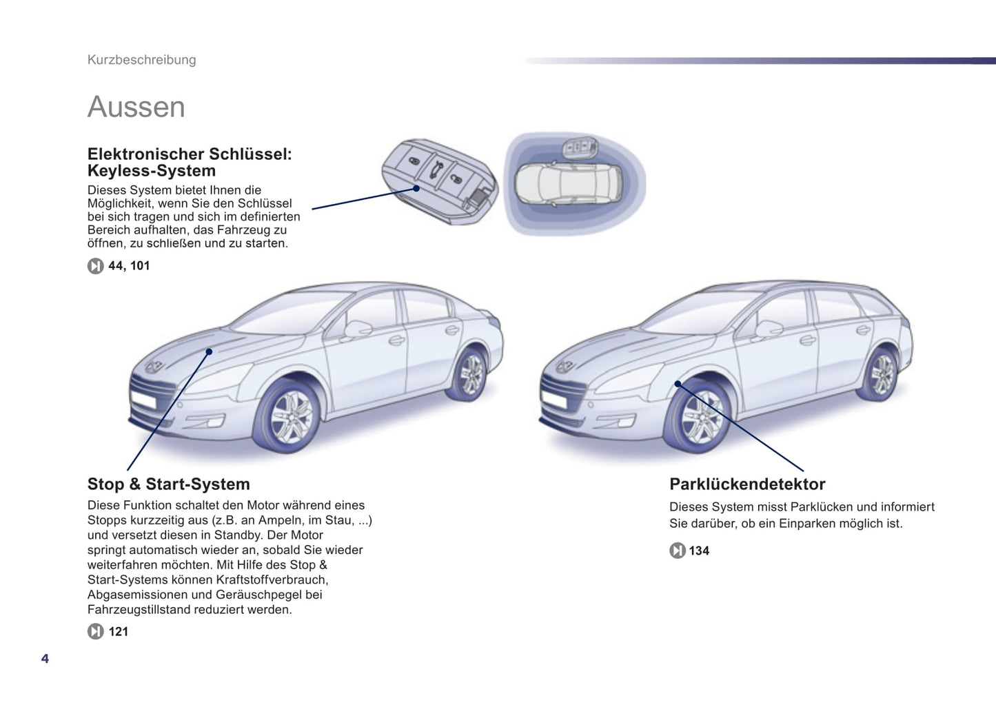 2012-2014 Peugeot 508 Owner's Manual | German