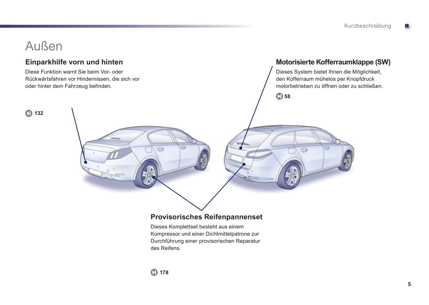 2012-2014 Peugeot 508 Owner's Manual | German