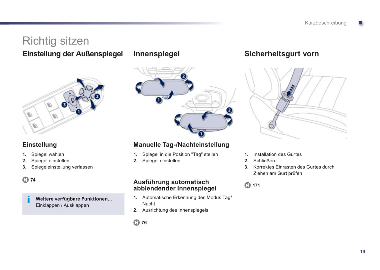 2012-2014 Peugeot 508 Owner's Manual | German