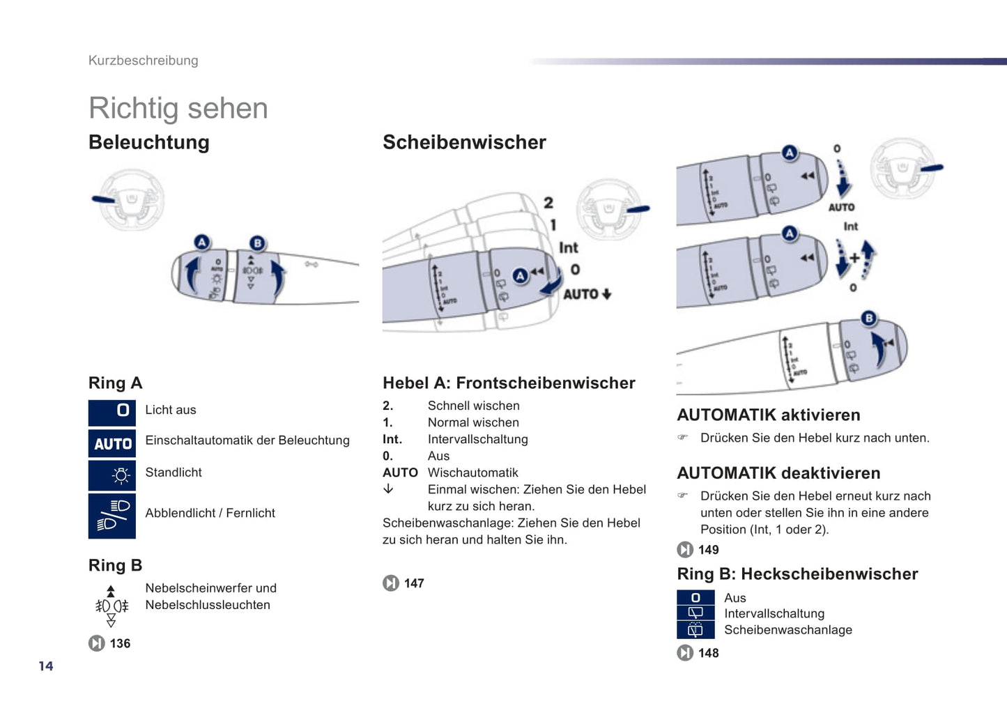 2012-2014 Peugeot 508 Owner's Manual | German