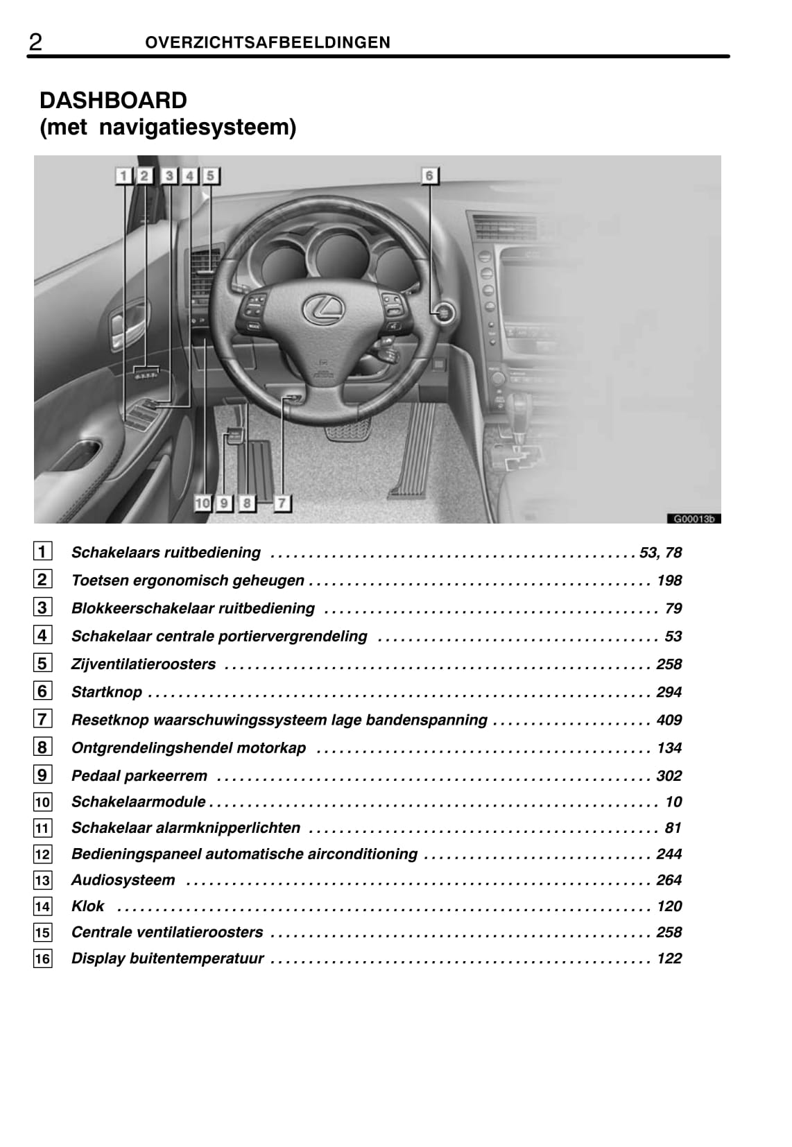 2006-2007 Lexus GS 300/GS 430 Owner's Manual | Dutch