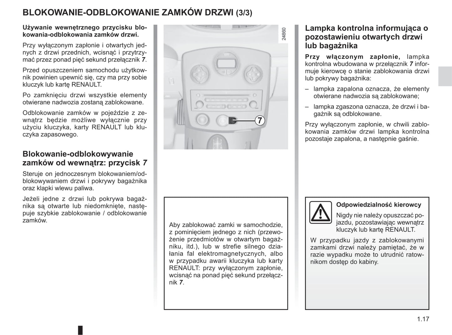 2012-2013 Renault Clio Bedienungsanleitung | Polnisch