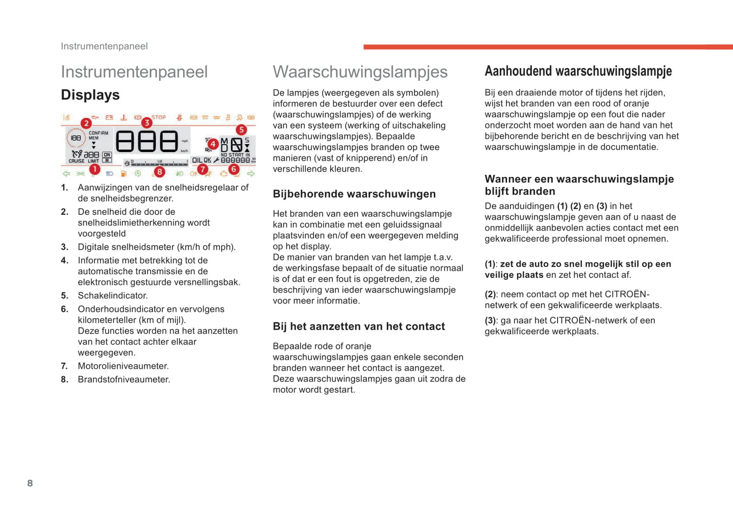 2018-2019 Citroën C4 Cactus Bedienungsanleitung | Niederländisch
