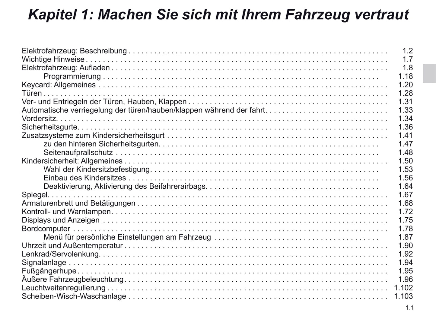 2019-2020 Renault Zoe Owner's Manual | German