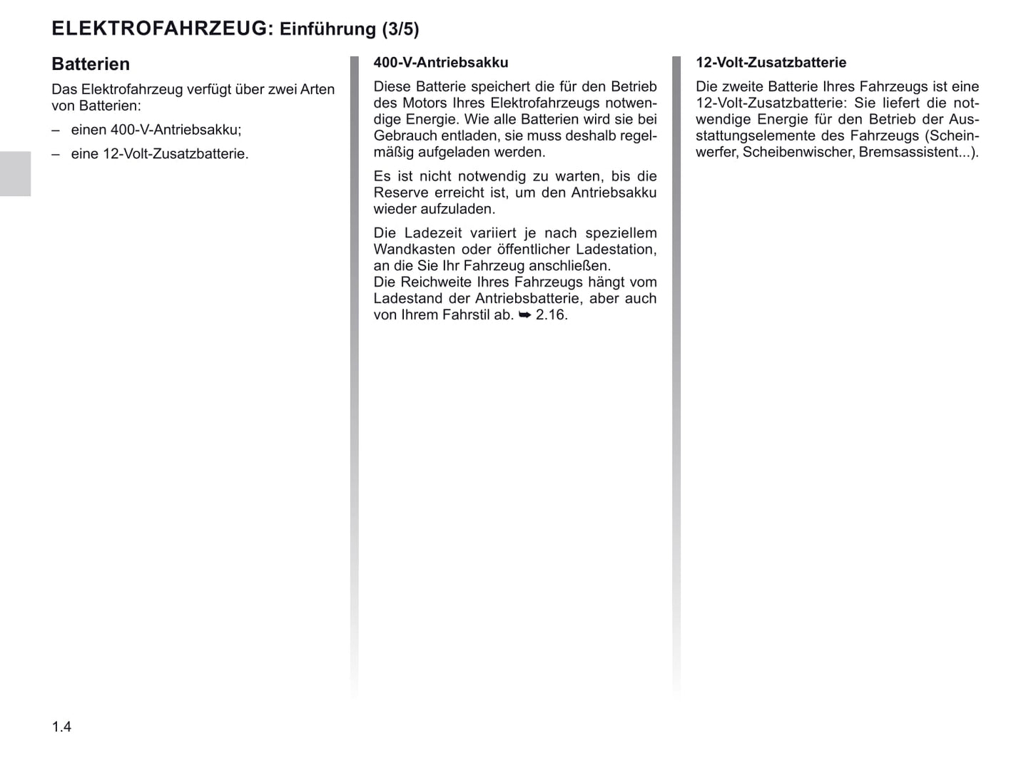 2019-2020 Renault Zoe Owner's Manual | German