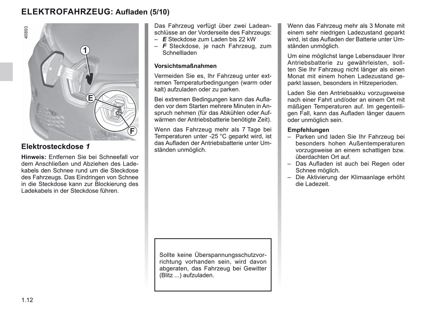 2019-2020 Renault Zoe Owner's Manual | German