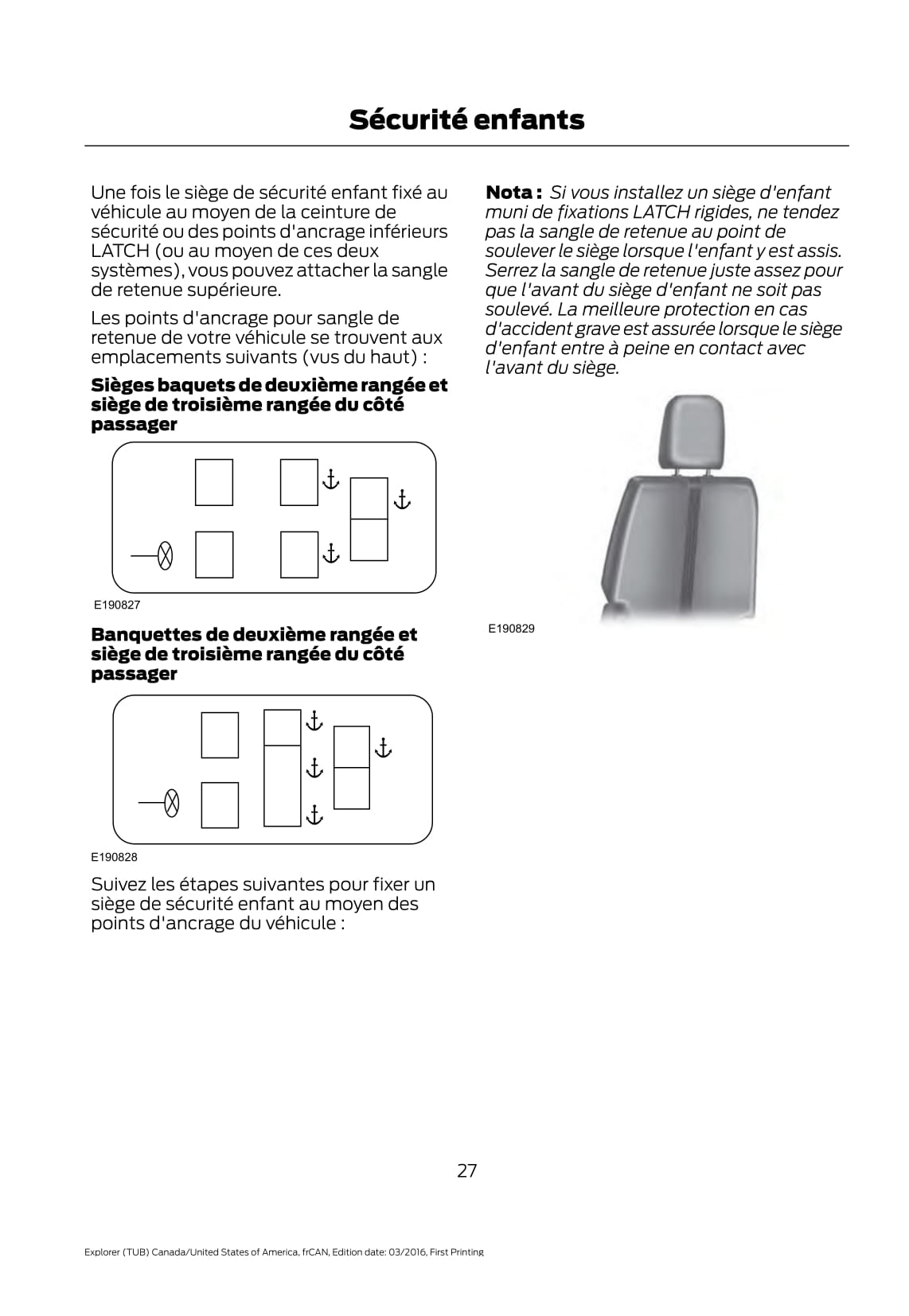 2017 Ford Explorer Owner's Manual | French