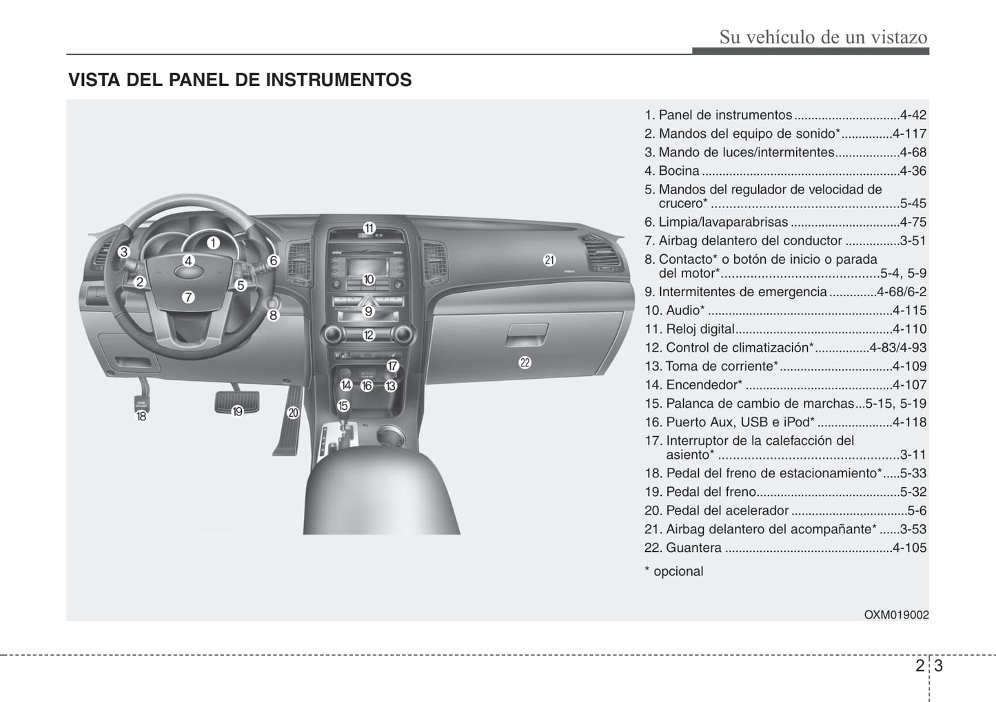 2011-2012 Kia Sorento Bedienungsanleitung | Spanisch