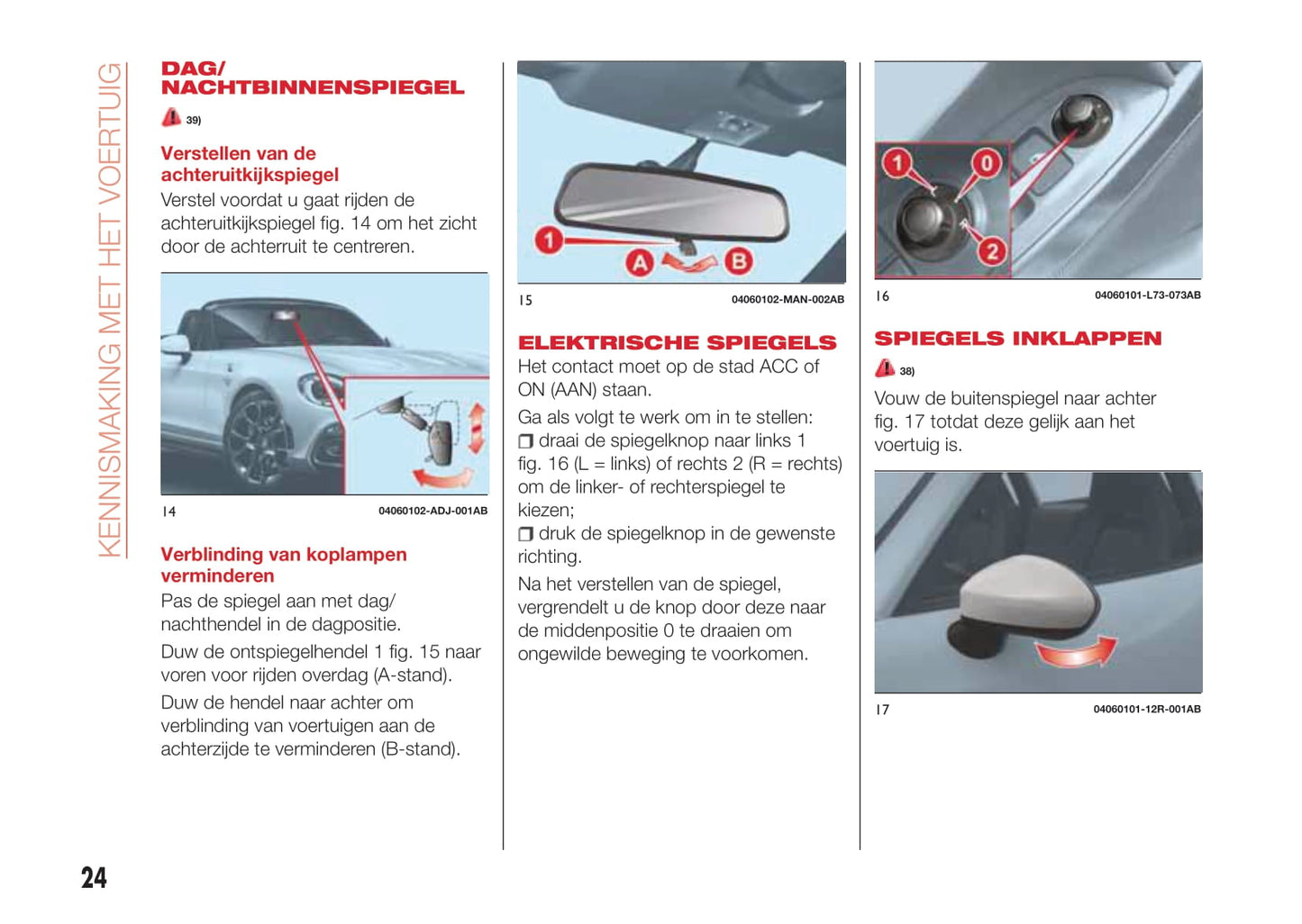 2016-2018 Abarth 124 Spider Bedienungsanleitung | Niederländisch