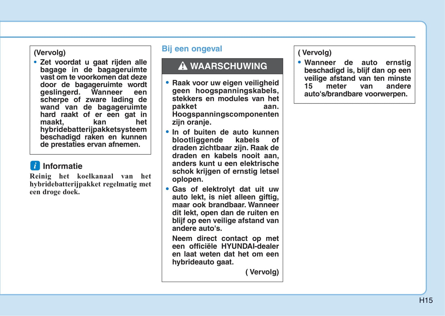 2016-2017 Hyundai Ioniq Hybrid Owner's Manual | Dutch
