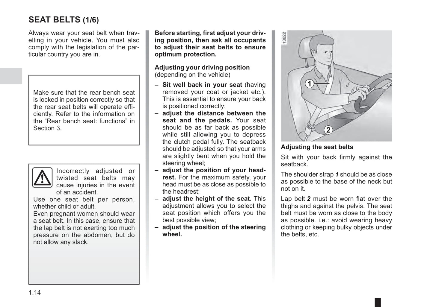 2012-2016 Dacia Logan/Sandero Bedienungsanleitung | Englisch