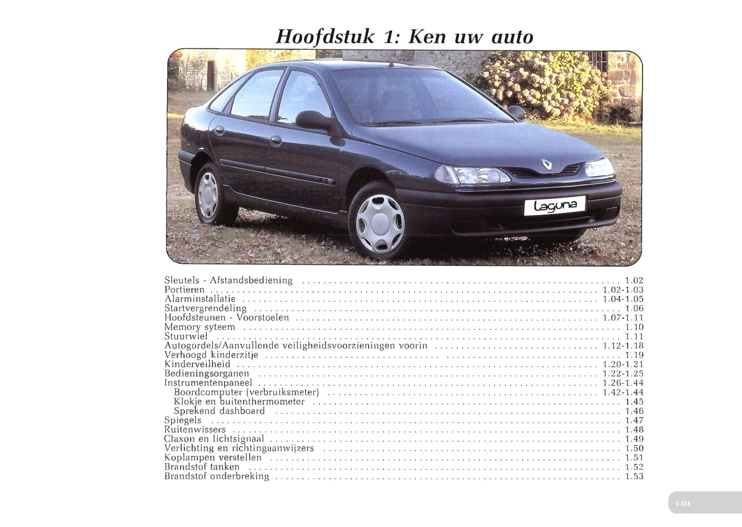 1996-1997 Renault Laguna Bedienungsanleitung | Niederländisch