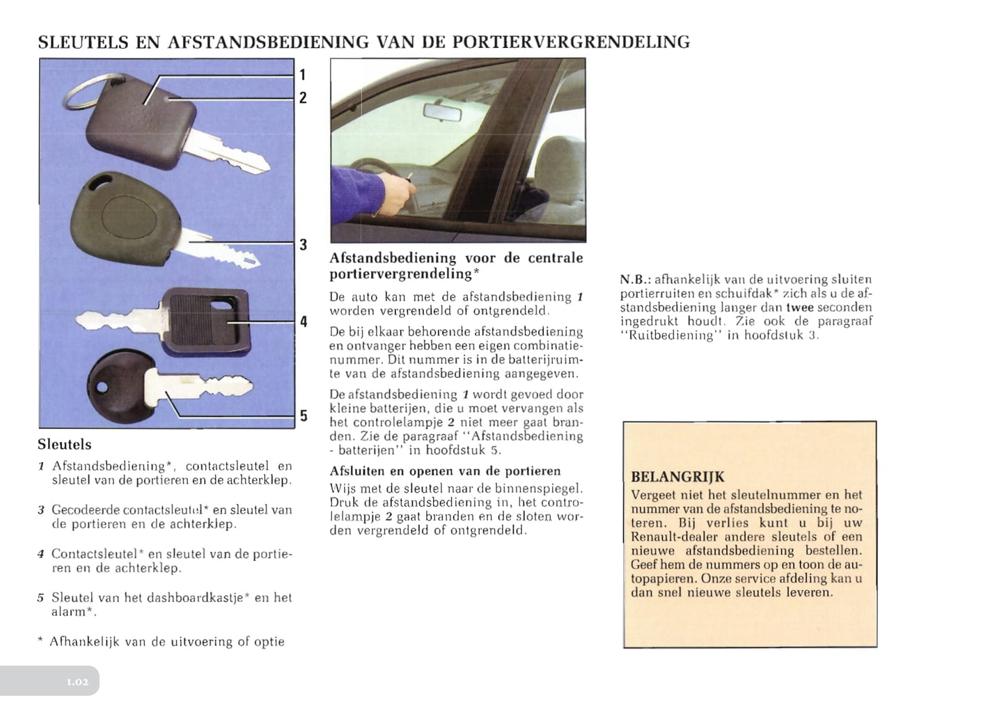 1996-1997 Renault Laguna Bedienungsanleitung | Niederländisch