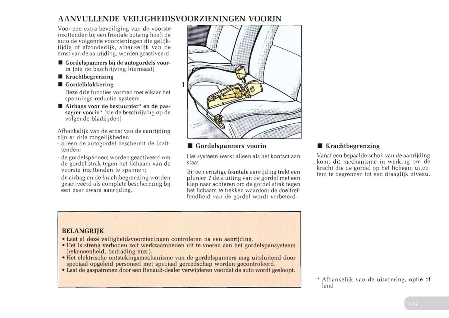 1996-1997 Renault Laguna Bedienungsanleitung | Niederländisch