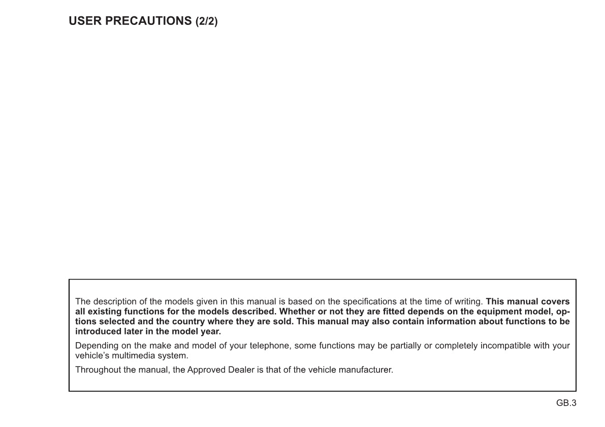 Renault Radio CD Bluetooth Bedienungsanleitung