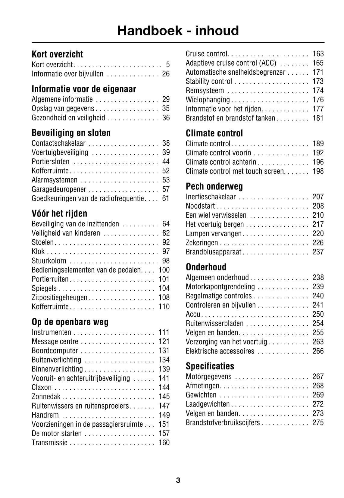 2007-2008 Jaguar XJ Owner's Manual | Dutch