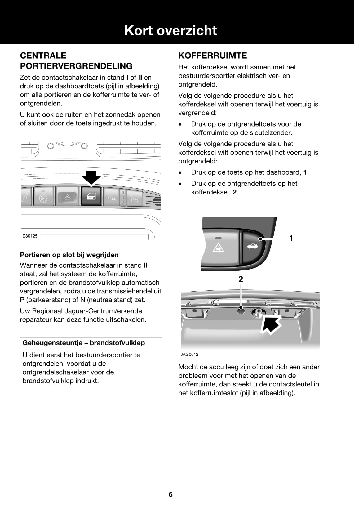 2007-2008 Jaguar XJ Owner's Manual | Dutch