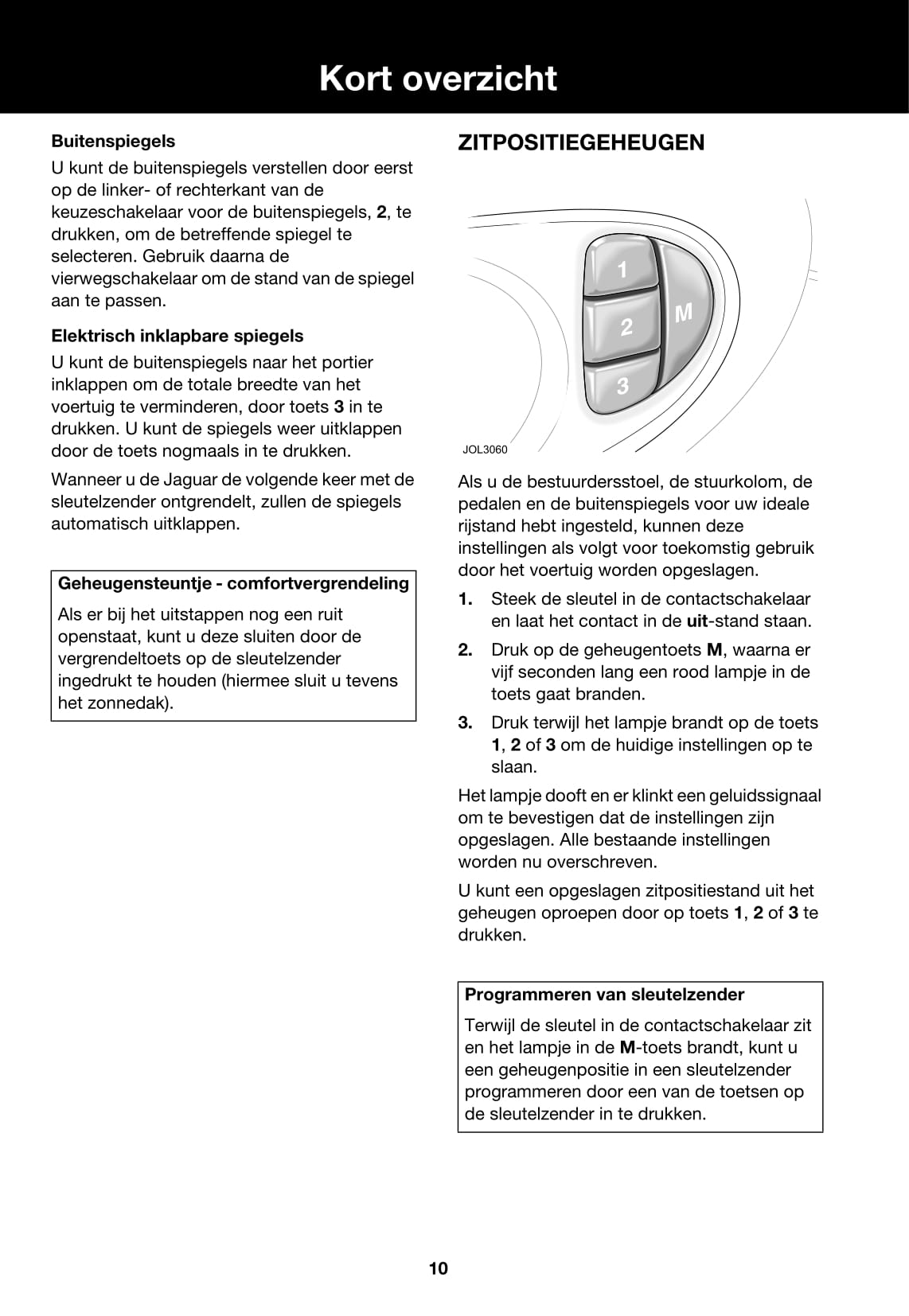 2007-2008 Jaguar XJ Owner's Manual | Dutch