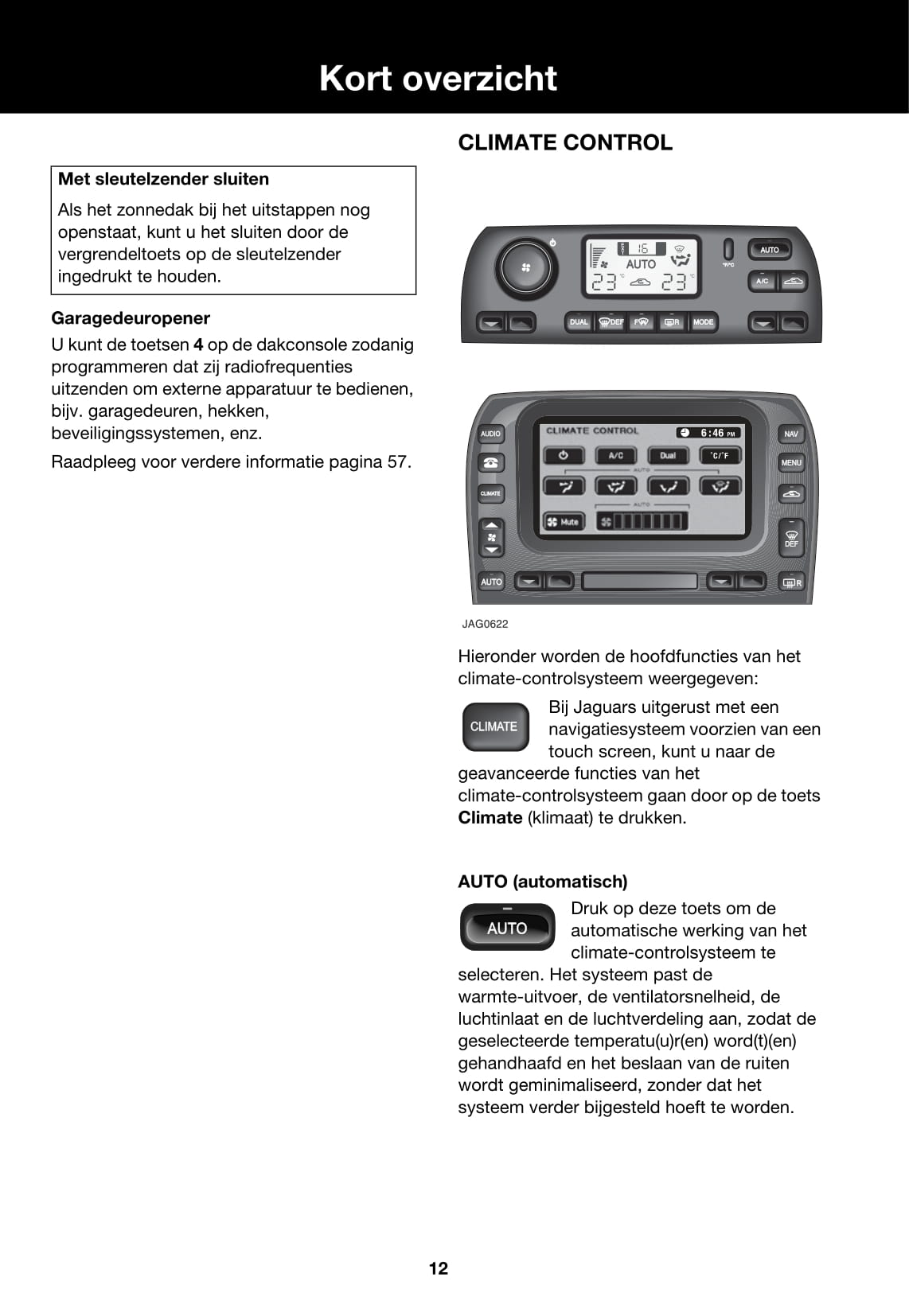 2007-2008 Jaguar XJ Owner's Manual | Dutch