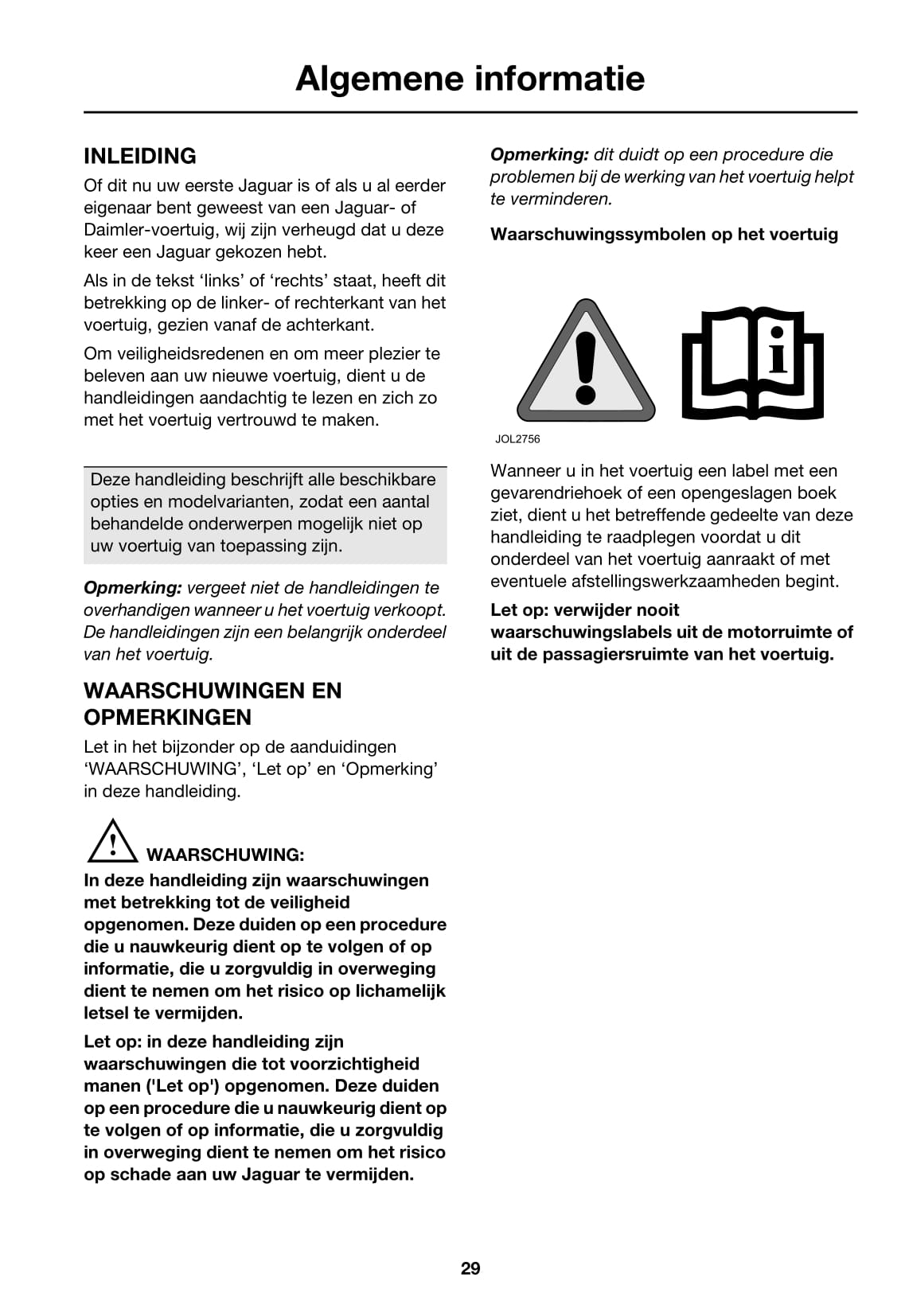 2007-2008 Jaguar XJ Owner's Manual | Dutch
