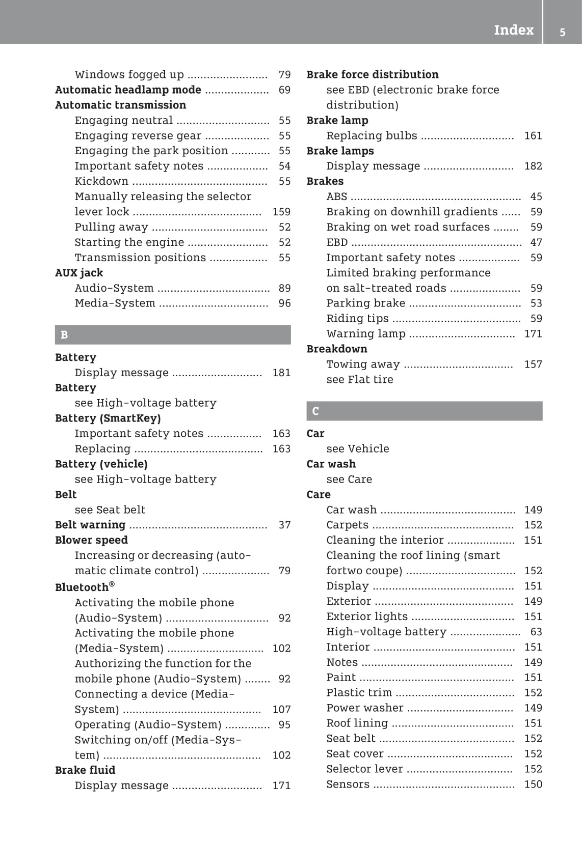 2016-2020 Smart Fortwo Owner's Manual | English