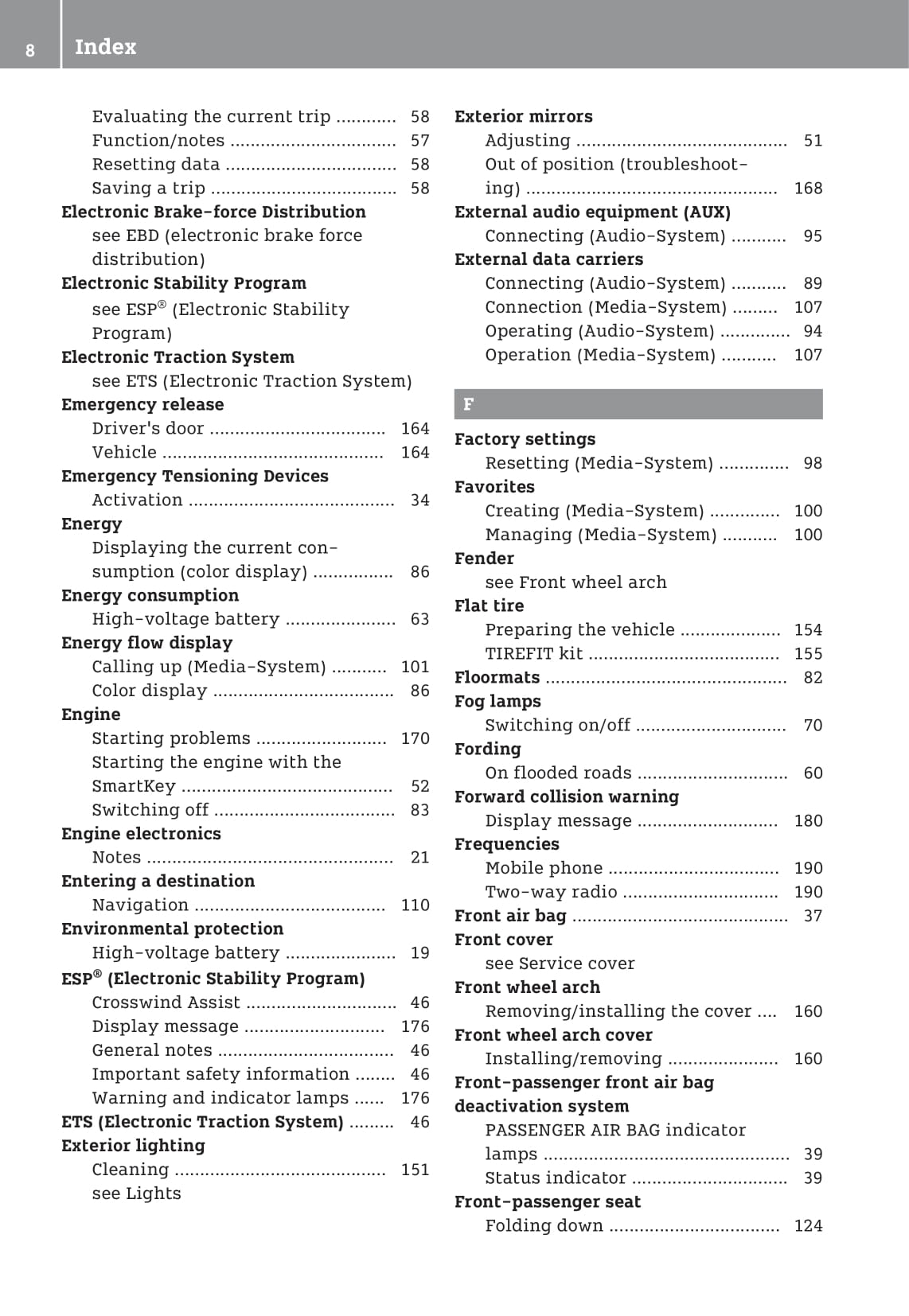 2016-2020 Smart Fortwo Owner's Manual | English