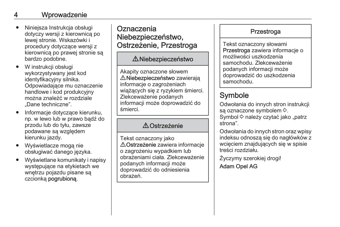 2011-2016 Opel Zafira/Zafira Tourer Bedienungsanleitung | Polnisch