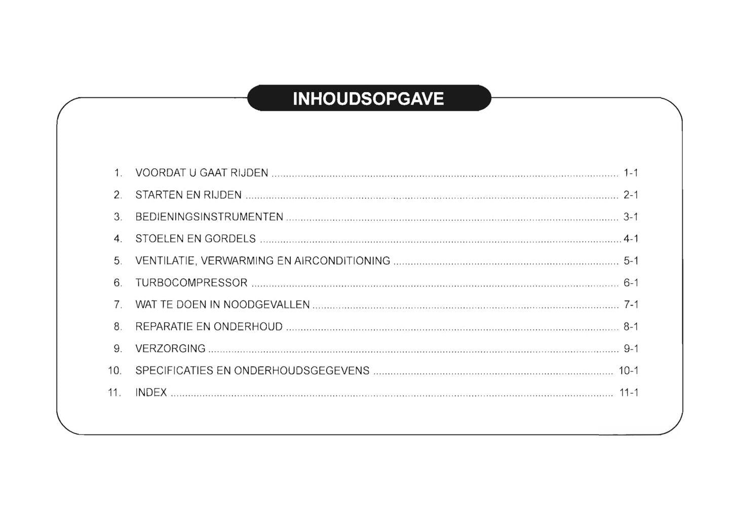2001-2006 SsangYong Rexton Bedienungsanleitung | Niederländisch