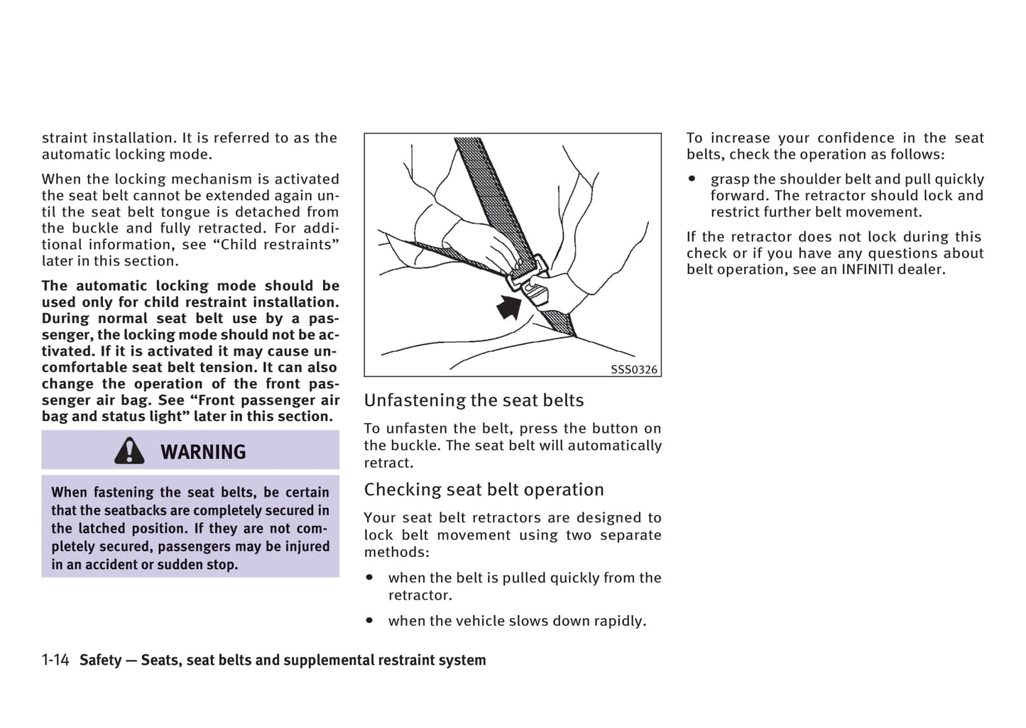 2006 Infiniti FX35 Owner's Manual | English