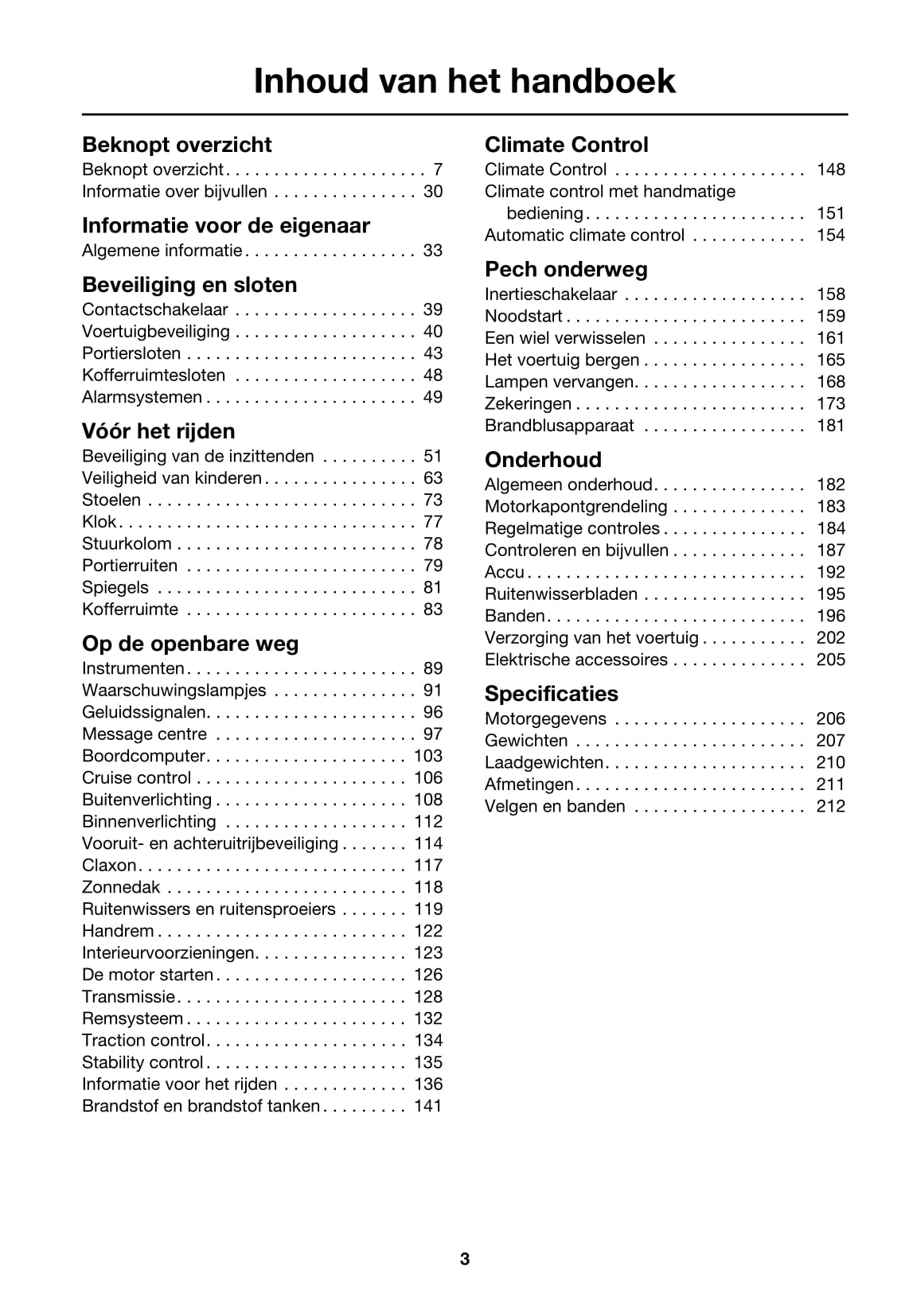 2006-2007 Jaguar X-Type Owner's Manual | Dutch