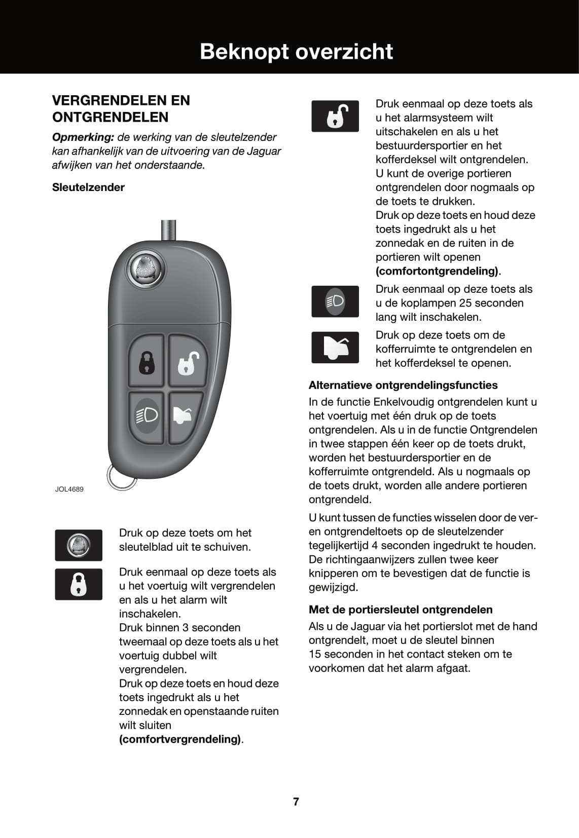 2006-2007 Jaguar X-Type Owner's Manual | Dutch