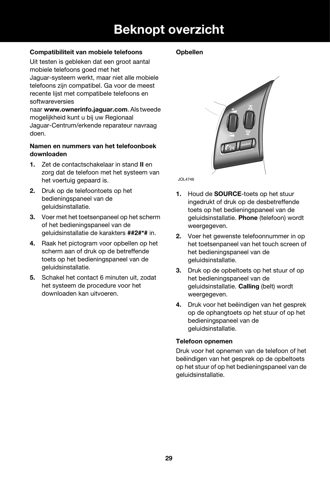 2006-2007 Jaguar X-Type Owner's Manual | Dutch