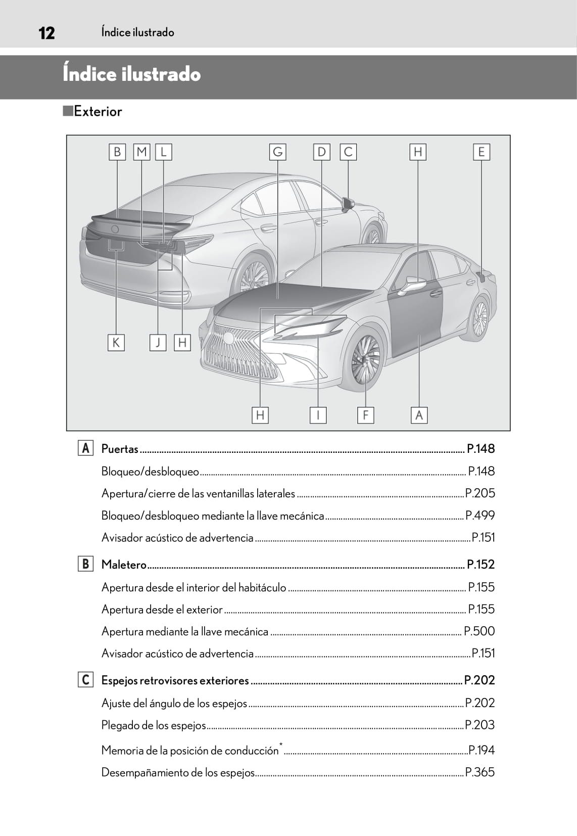 2018-2019 Lexus ES 300h Bedienungsanleitung | Spanisch