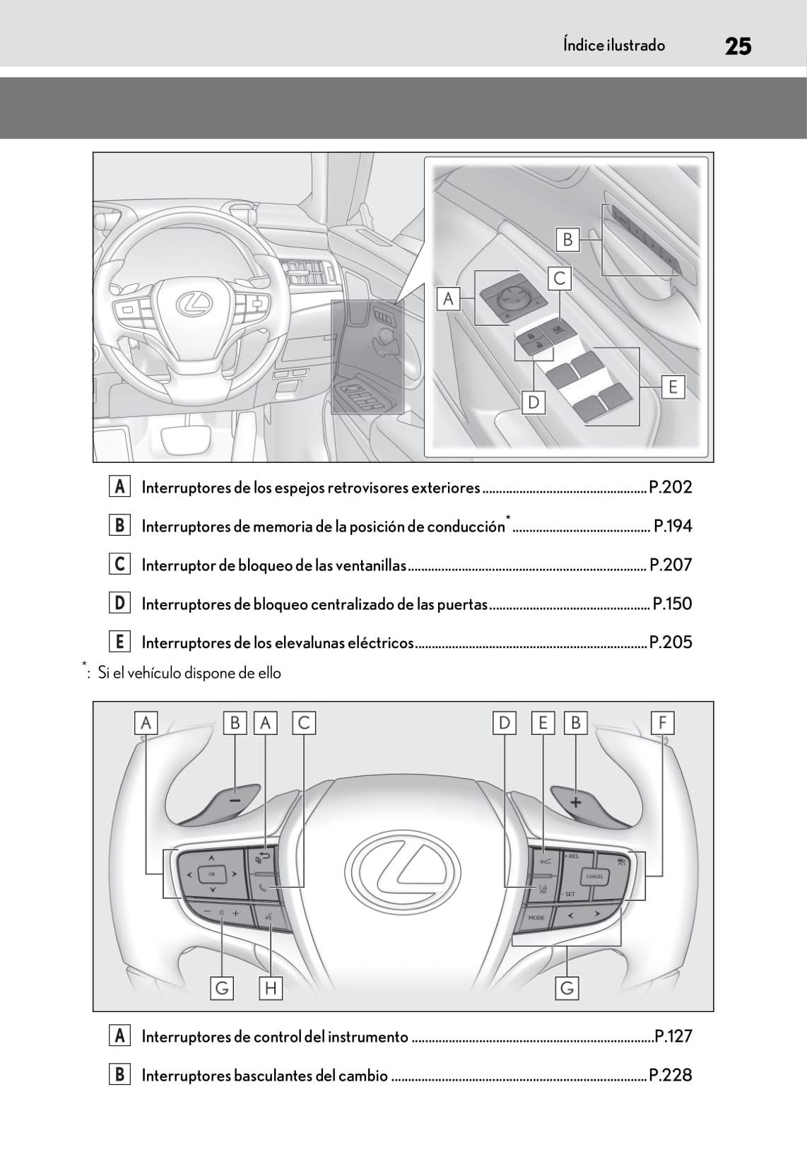 2018-2019 Lexus ES 300h Bedienungsanleitung | Spanisch