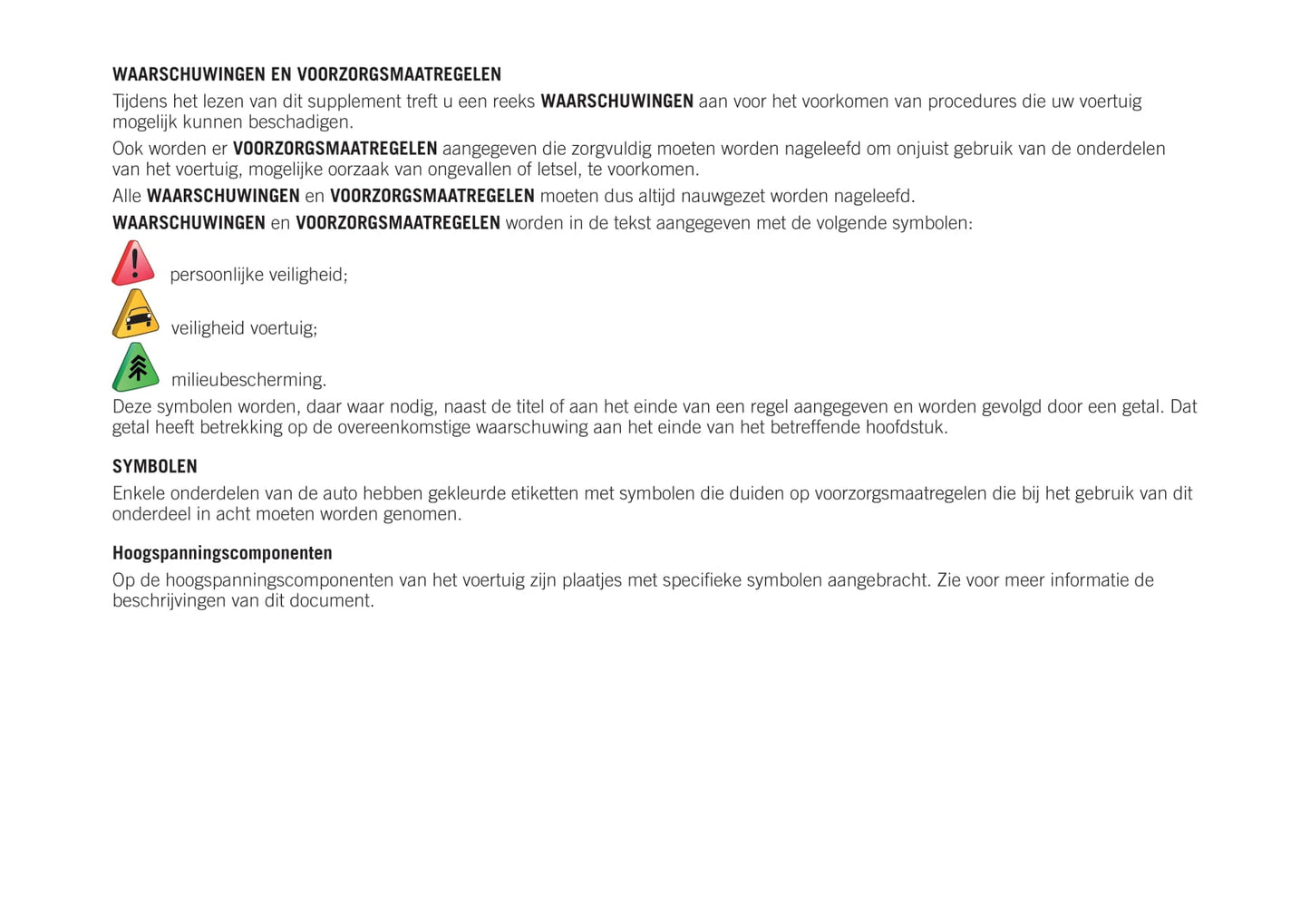 2020-2021 Jeep Compass 4xe Owner's Manual Supplement | Dutch