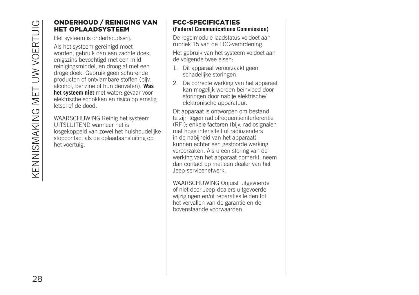 2020-2021 Jeep Compass 4xe Owner's Manual Supplement | Dutch