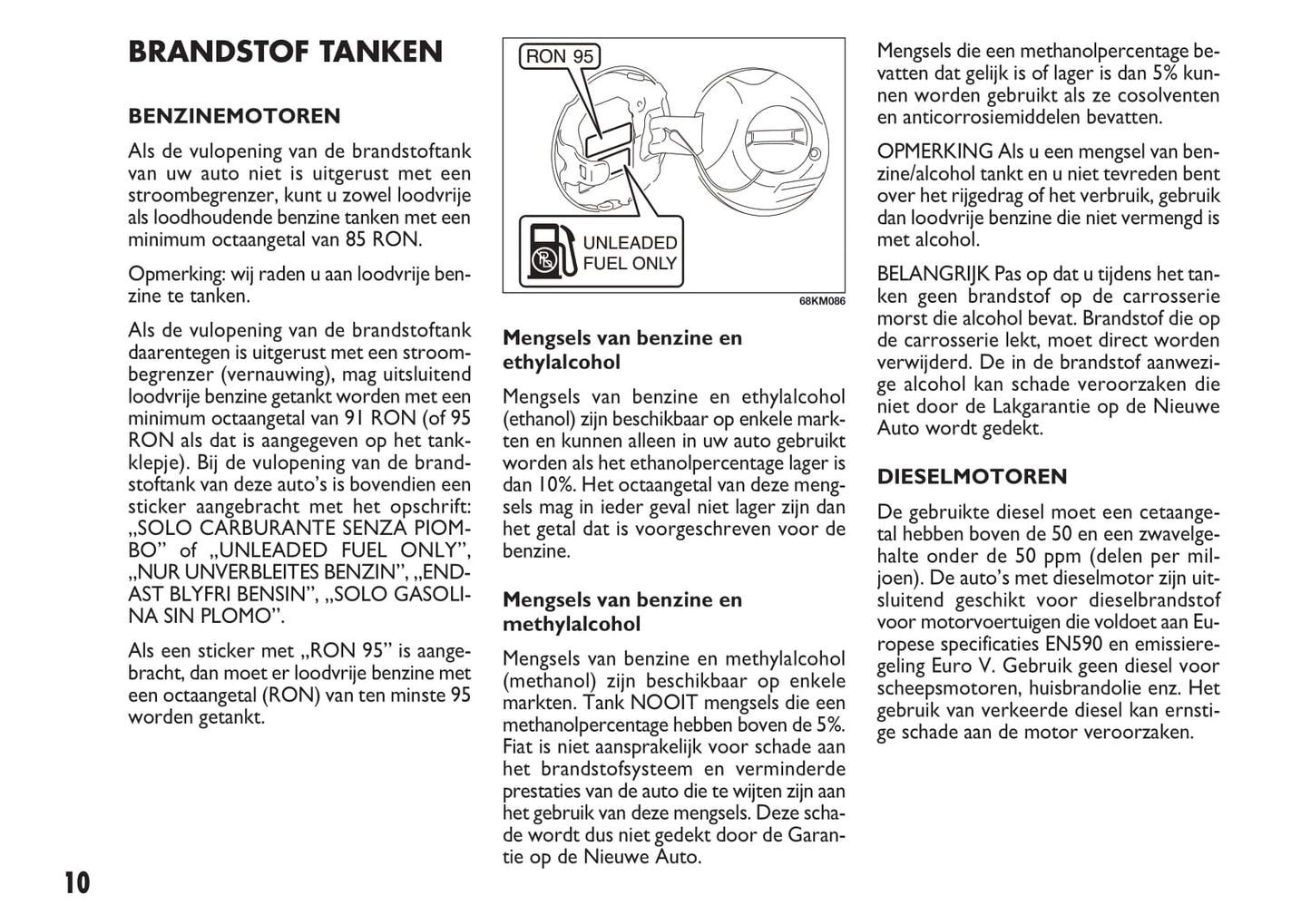 2010-2011 Fiat Sedici Bedienungsanleitung | Niederländisch