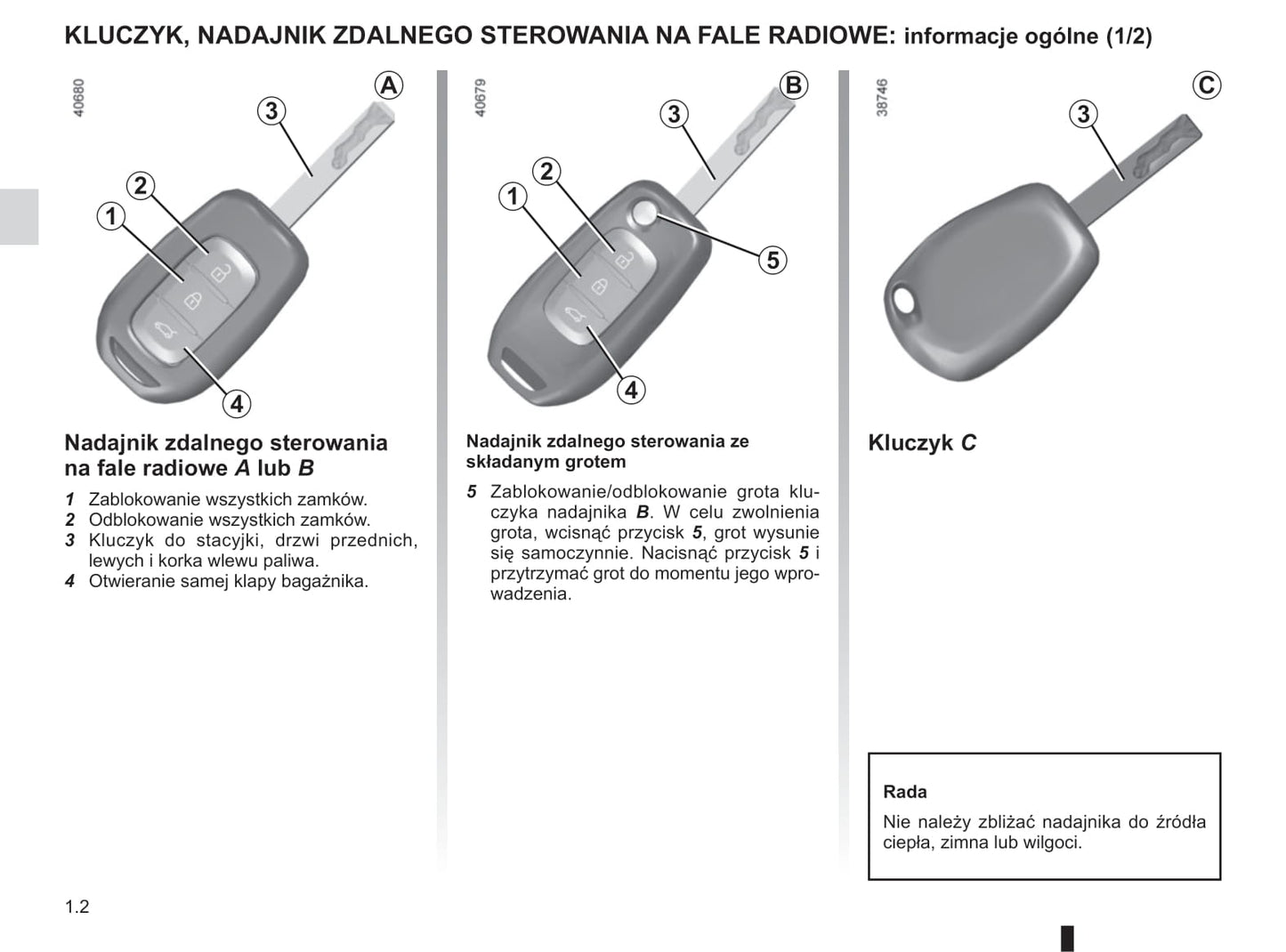 2018-2019 Renault Twingo Bedienungsanleitung | Polnisch