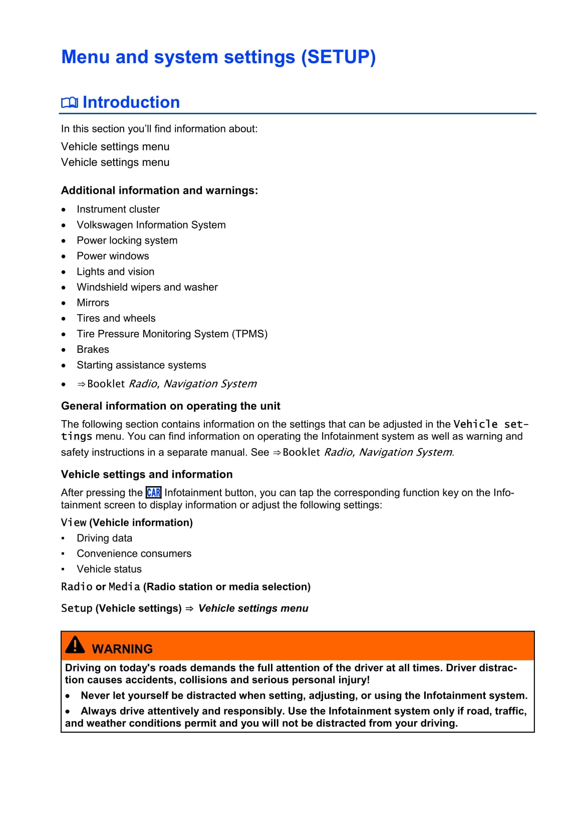 2013-2017 Volkswagen Golf Owner's Manual | English