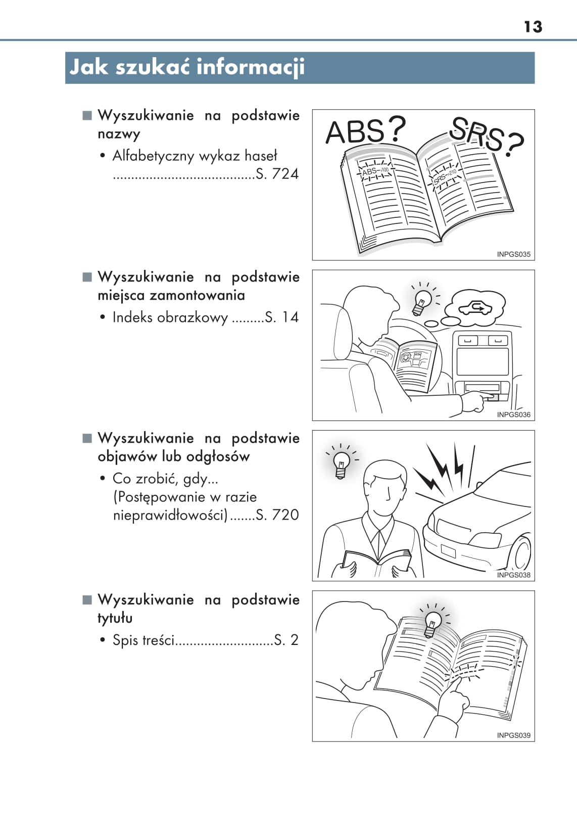 2017-2018 Lexus IS 300h Owner's Manual | Polish