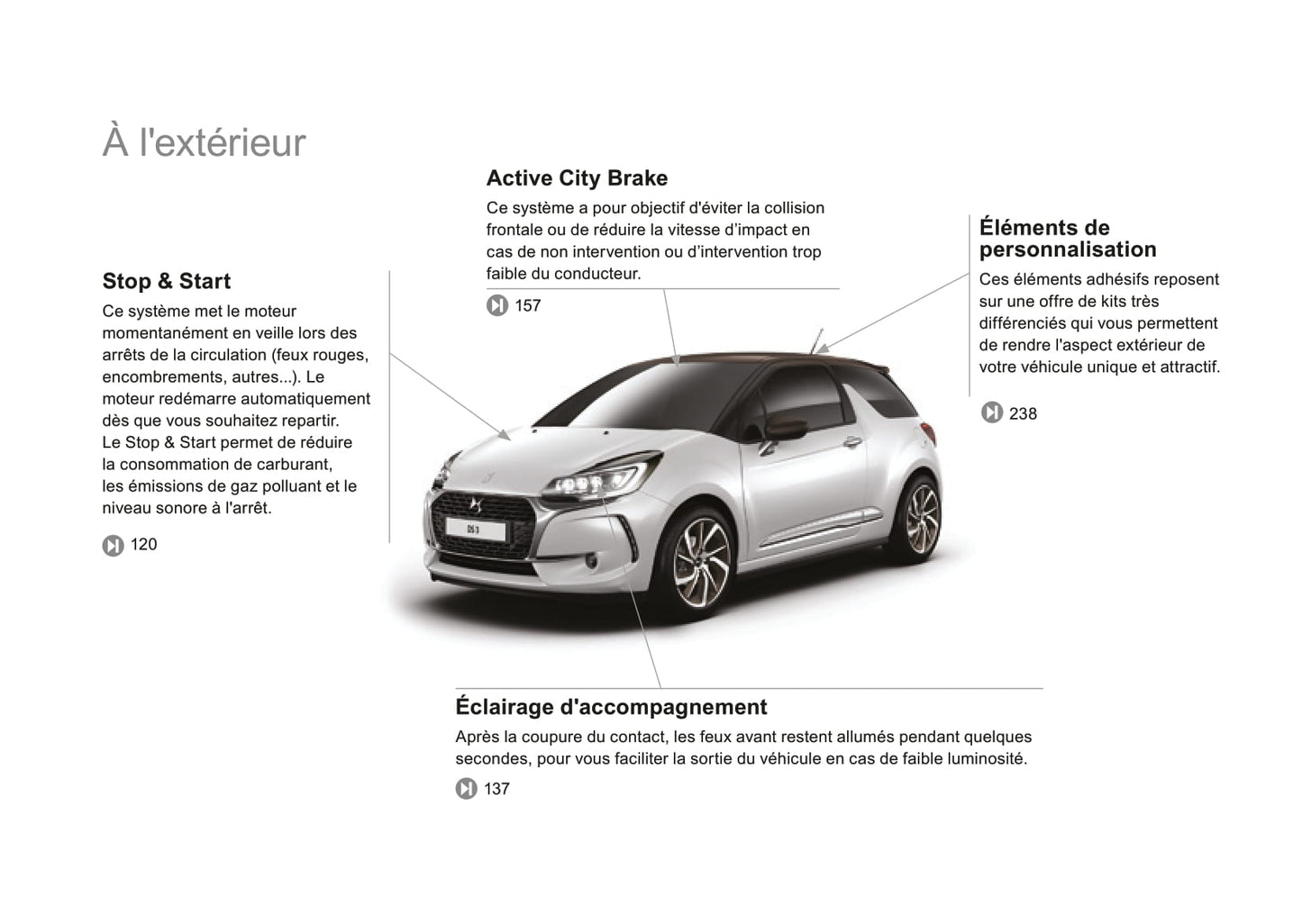 2016-2017 DS Automobiles DS 3 Bedienungsanleitung | Französisch