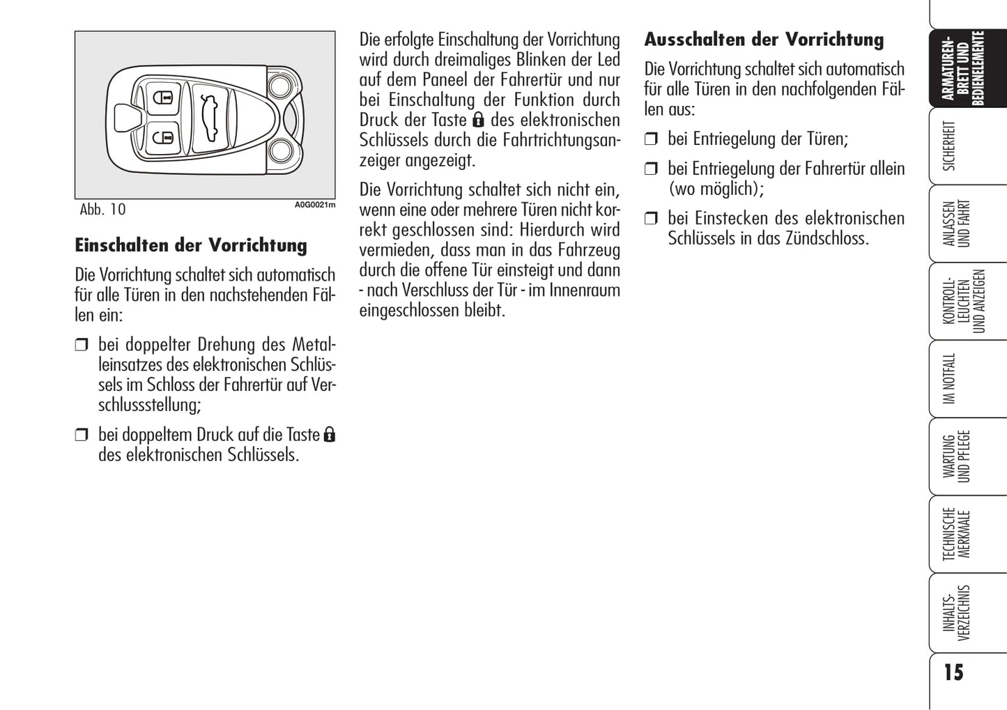 2006-2008 Alfa Romeo Spider Bedienungsanleitung | Deutsch