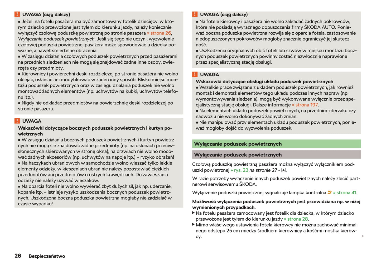 2018-2019 Skoda Rapid Spaceback Owner's Manual | Polish