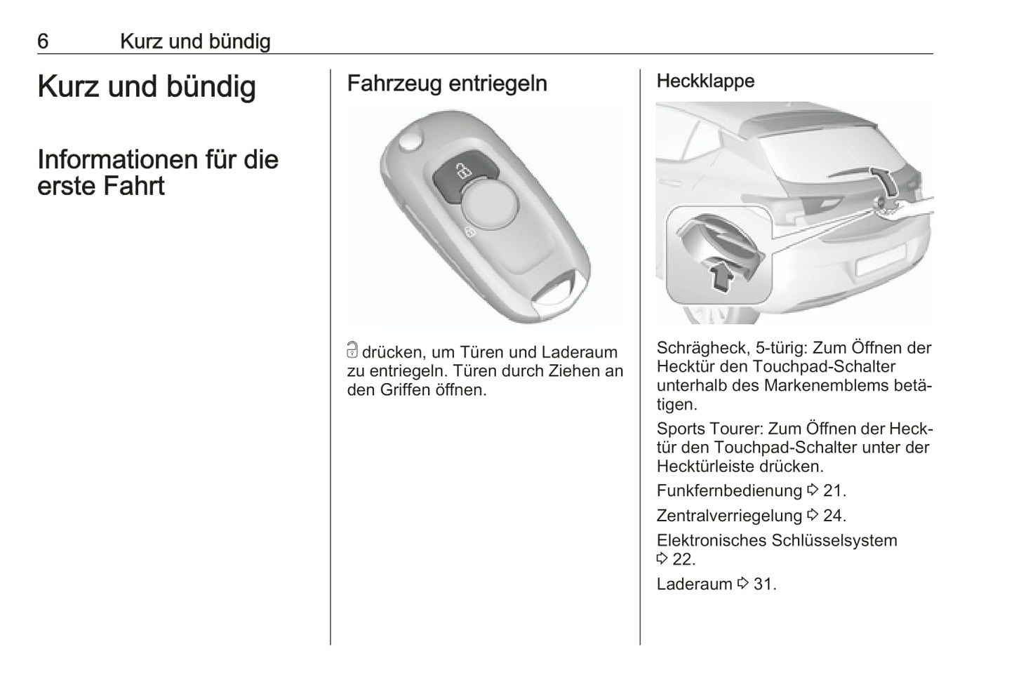 2018 Opel Astra Bedienungsanleitung | Deutsch