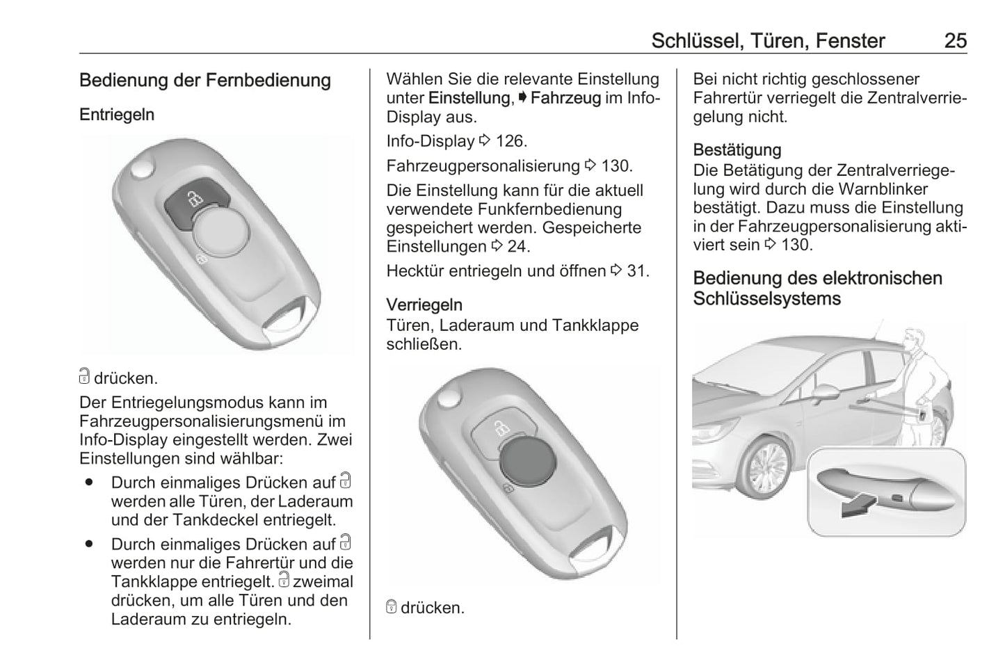 2018 Opel Astra Bedienungsanleitung | Deutsch