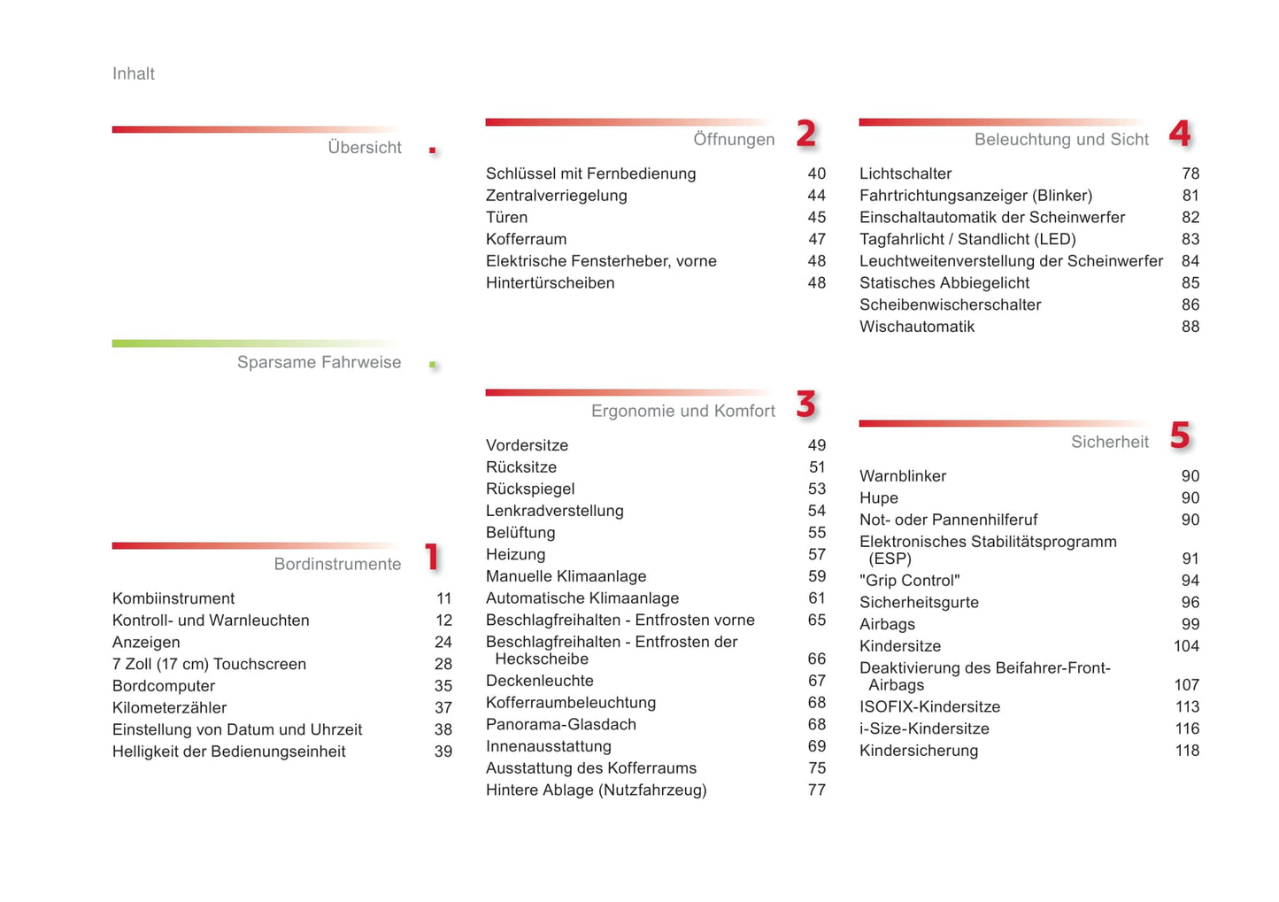 2016-2018 Citroën C4 Cactus Owner's Manual | German