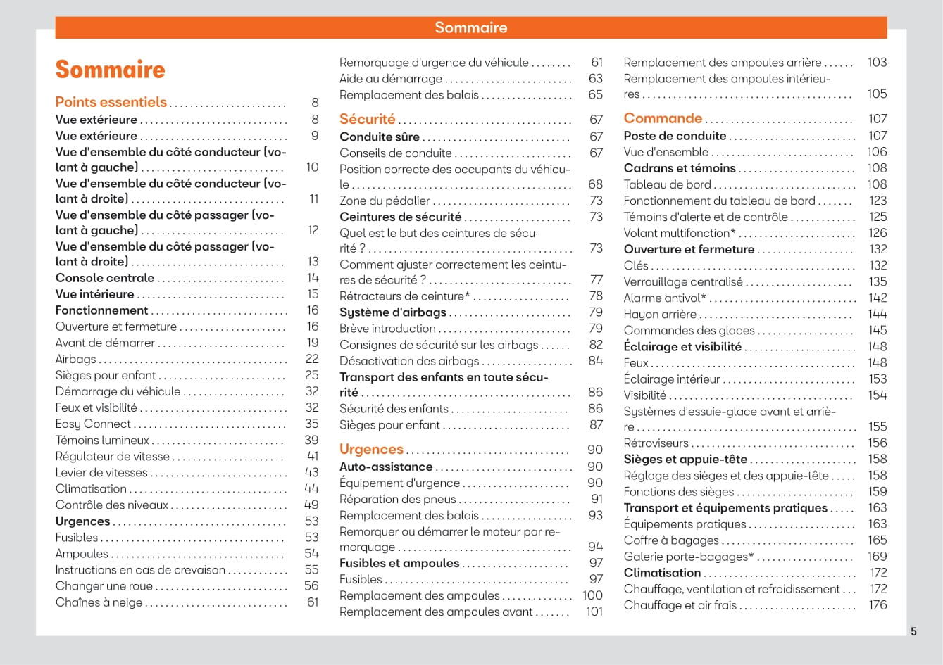 2017-2020 Seat Arona Bedienungsanleitung | Französisch