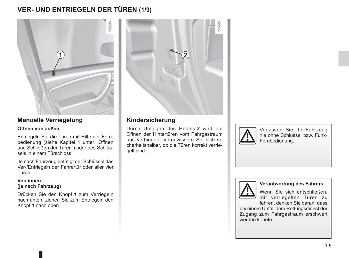 2014-2018 Dacia Duster Bedienungsanleitung | Deutsch
